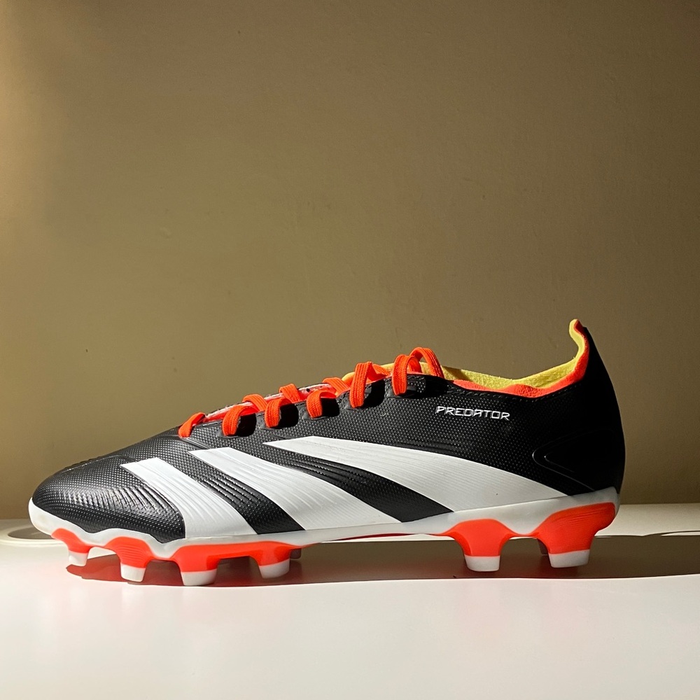 Adidas Predator League Black White and Orange Men's Athletic Shoes